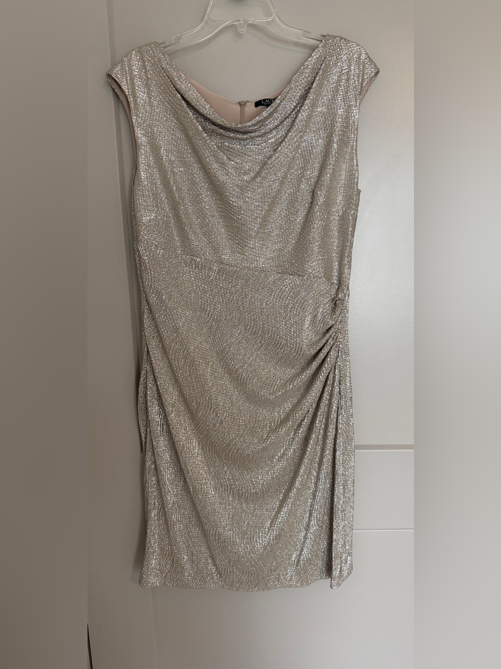 Lauren Ralph Lauren gold metallic dress